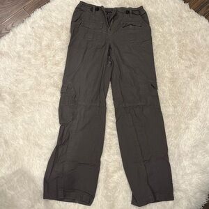 Brandy Melville Cargo Pants in Charcoal Gray